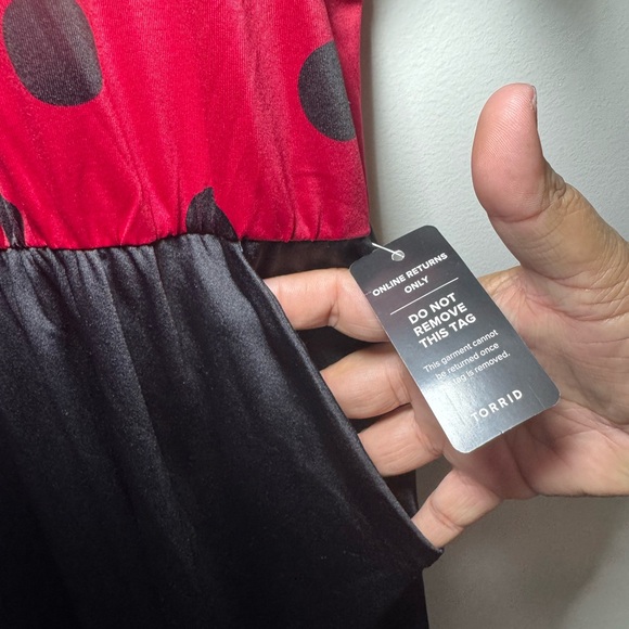 NWT Torrid Ladybug Mini Cute Red Black Costume Dress Size 3 22/24 3X - Picture 7 of 8
